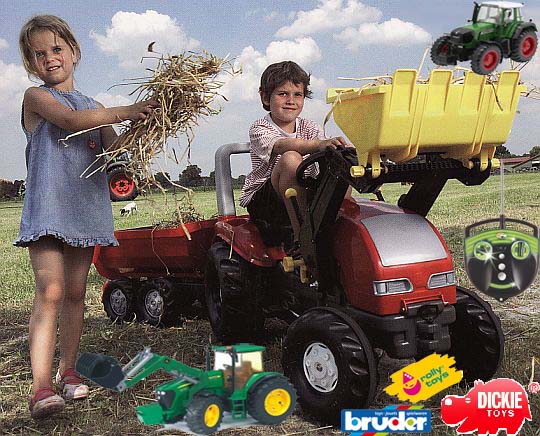 Hračky pro děti - traktory Bruder, Dickie, Rolly Toys, Big